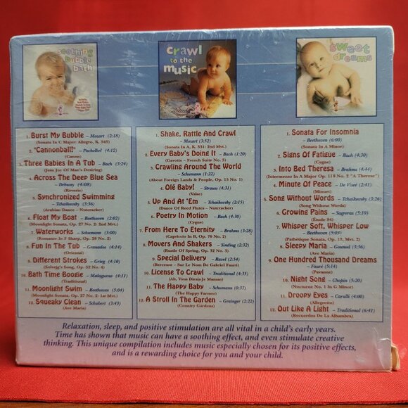 Crib Notes CD New Sealed Set of 3 Music for Babies to Bathe Crawl Sleep To - Picture 2 of 10